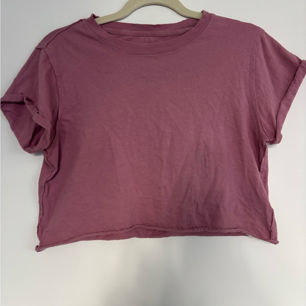 We The Free Dusty Rose Crop Top